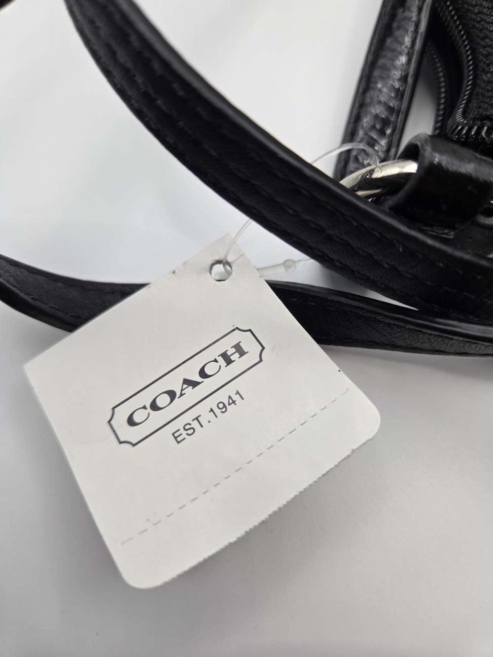 NWT Coach ASH Scarf Multicolor Neutral, Black & Tan Signature Circle C Crossbody - Picture 2 of 13